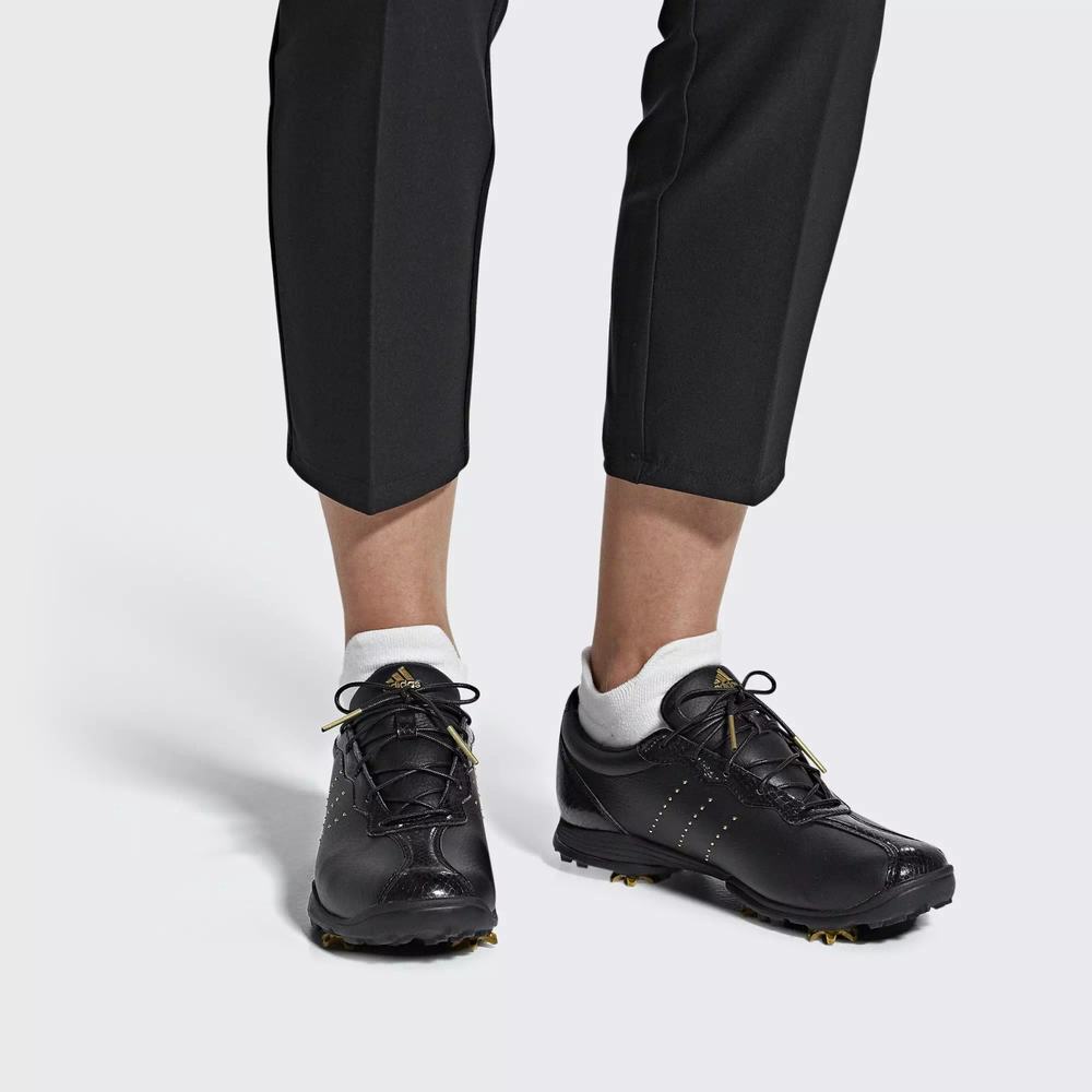 Adidas Adipure DC Tenis De Golf Negros Para Mujer (MX-51135)